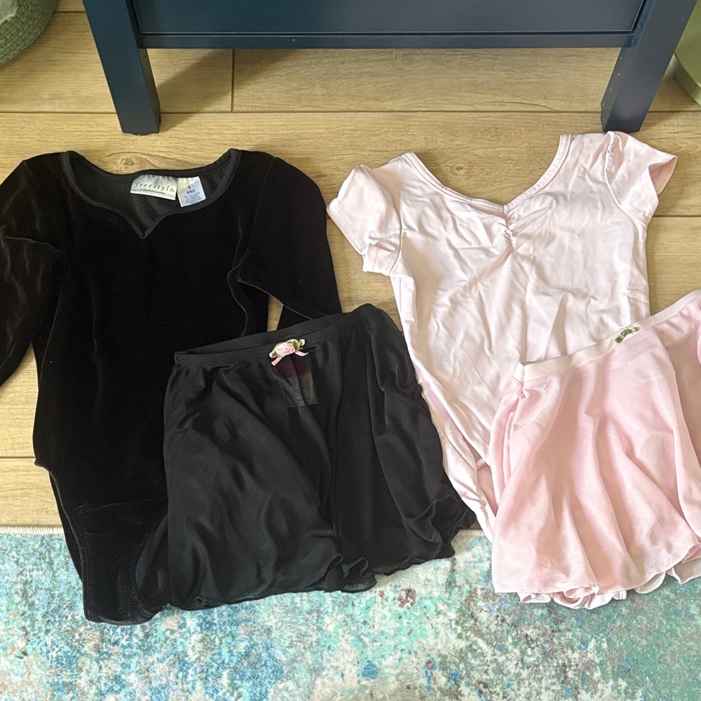 Freestyle Black and Danskin Pink Kids Dance Costumes